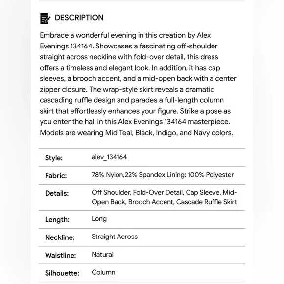 Alex Evenings Gown - Picture 7 of 10